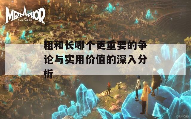 粗和长哪个更重要的争论与实用价值的深入分析