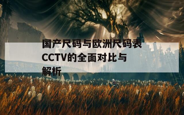 国产尺码与欧洲尺码表CCTV的全面对比与解析