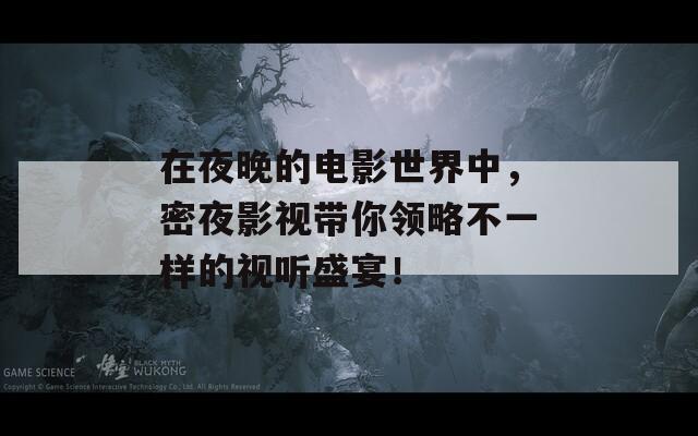 在夜晚的电影世界中，密夜影视带你领略不一样的视听盛宴！