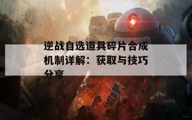 逆战自选道具碎片合成机制详解：获取与技巧分享