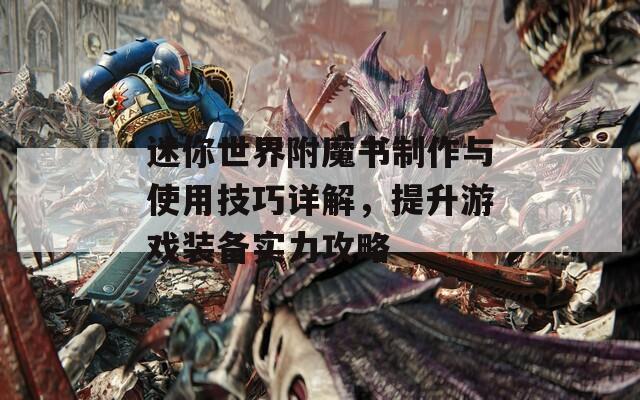 迷你世界附魔书制作与使用技巧详解，提升游戏装备实力攻略