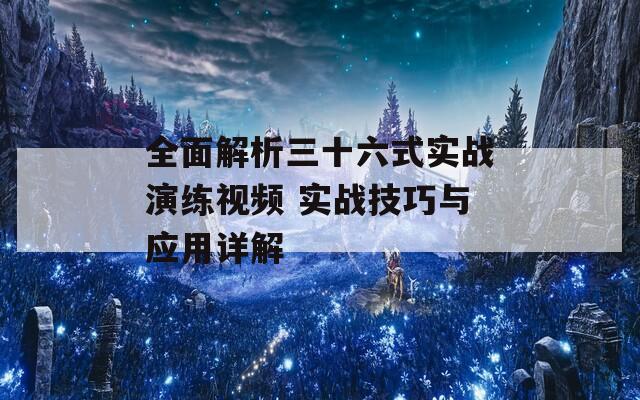 全面解析三十六式实战演练视频 实战技巧与应用详解
