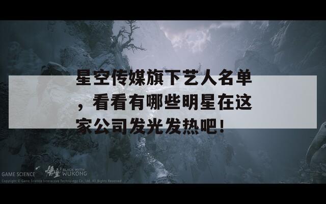 星空传媒旗下艺人名单，看看有哪些明星在这家公司发光发热吧！