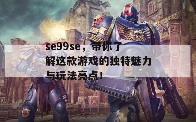 se99se，带你了解这款游戏的独特魅力与玩法亮点！