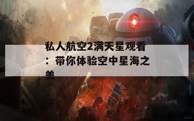 私人航空2满天星观看：带你体验空中星海之美