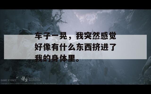 车子一晃，我突然感觉好像有什么东西挤进了我的身体里。