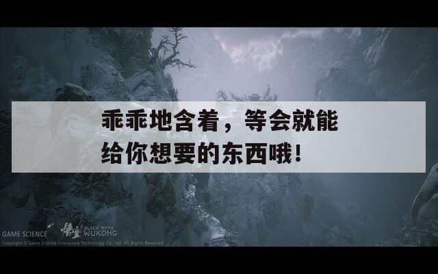 乖乖地含着，等会就能给你想要的东西哦！