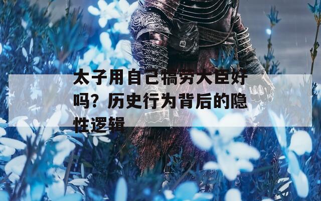 太子用自己犒劳大臣好吗？历史行为背后的隐性逻辑