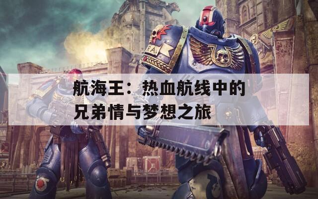 航海王：热血航线中的兄弟情与梦想之旅