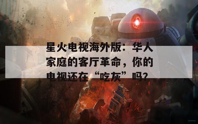 星火电视海外版：华人家庭的客厅革命，你的电视还在“吃灰”吗？