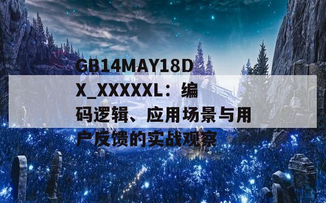 GB14MAY18DX_XXXXXL：编码逻辑、应用场景与用户反馈的实战观察