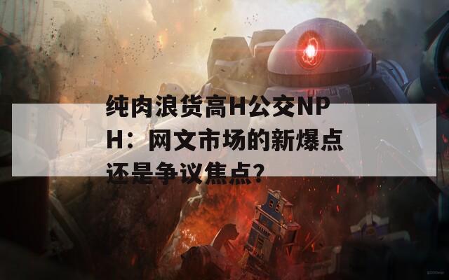 纯肉浪货高H公交NPH：网文市场的新爆点还是争议焦点？