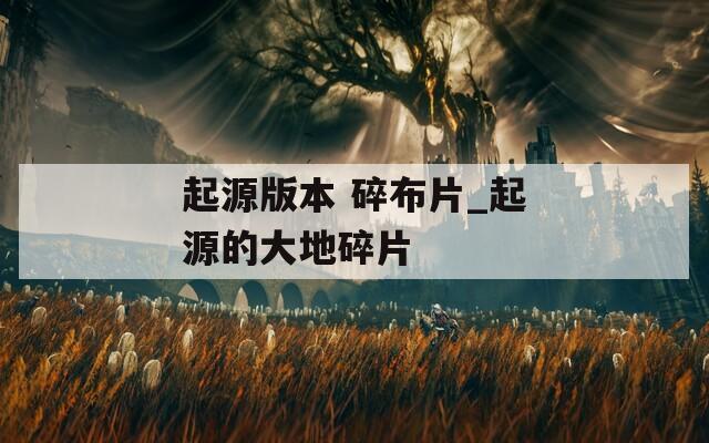 起源版本 碎布片_起源的大地碎片