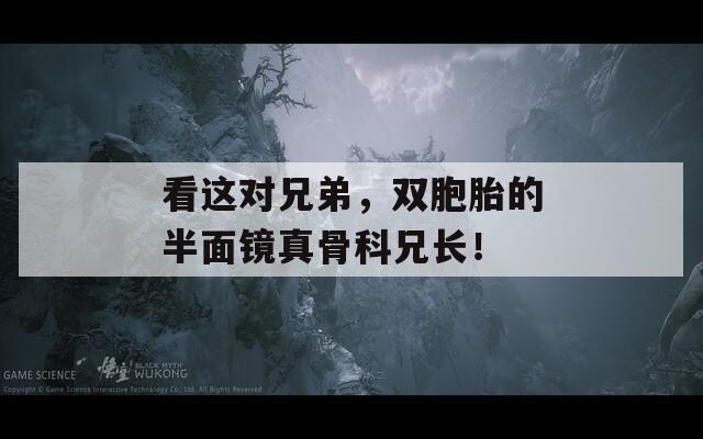 看这对兄弟，双胞胎的半面镜真骨科兄长！