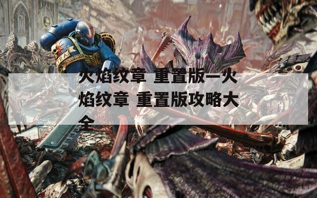 火焰纹章 重置版—火焰纹章 重置版攻略大全