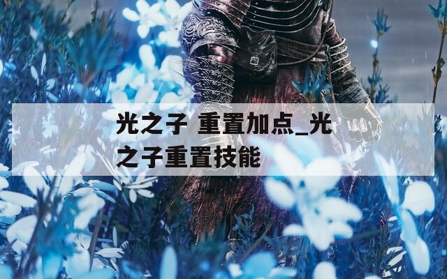 光之子 重置加点_光之子重置技能