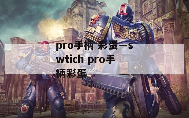 pro手柄 彩蛋—swtich pro手柄彩蛋