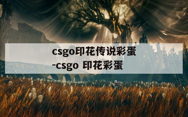 csgo印花传说彩蛋-csgo 印花彩蛋