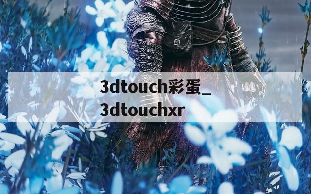 3dtouch彩蛋_3dtouchxr