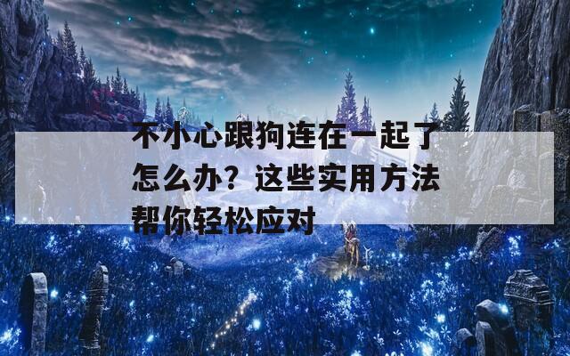 不小心跟狗连在一起了怎么办？这些实用方法帮你轻松应对