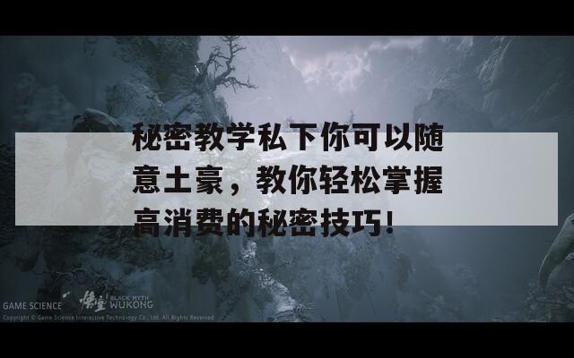 秘密教学私下你可以随意土豪，教你轻松掌握高消费的秘密技巧！