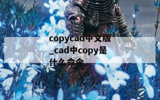 copycad中文版_cad中copy是什么命令