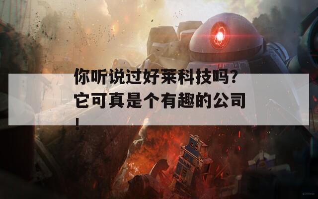 你听说过好莱科技吗？它可真是个有趣的公司！
