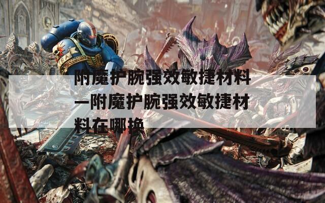 附魔护腕强效敏捷材料—附魔护腕强效敏捷材料在哪换