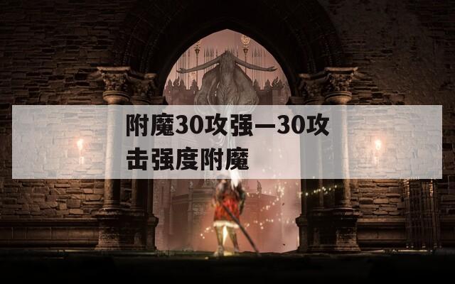 附魔30攻强—30攻击强度附魔