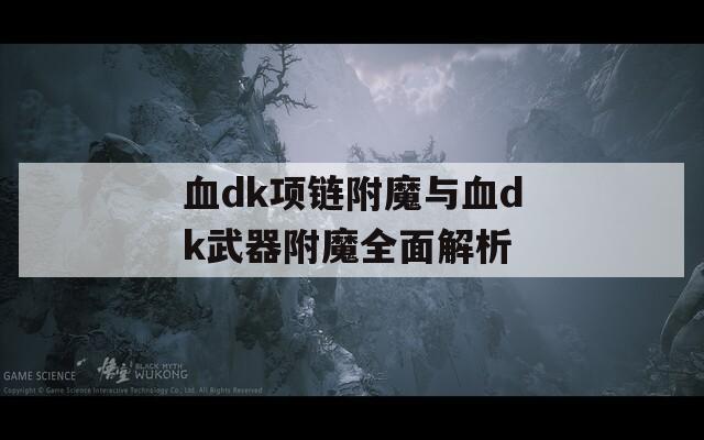血dk项链附魔与血dk武器附魔全面解析