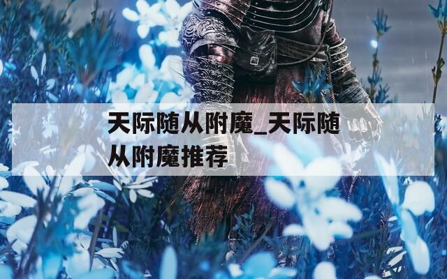 天际随从附魔_天际随从附魔推荐