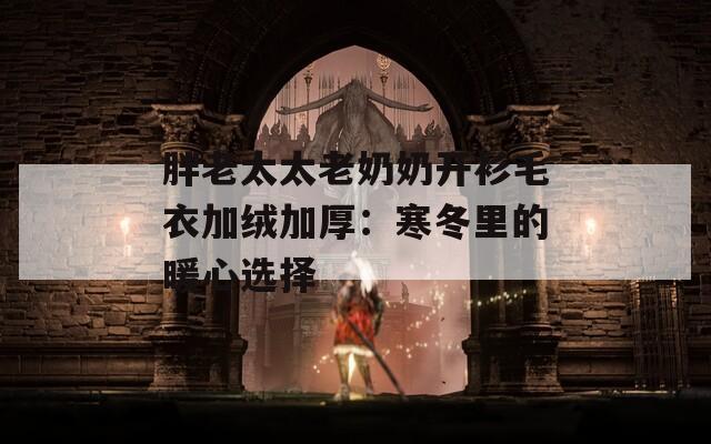 胖老太太老奶奶开衫毛衣加绒加厚：寒冬里的暖心选择