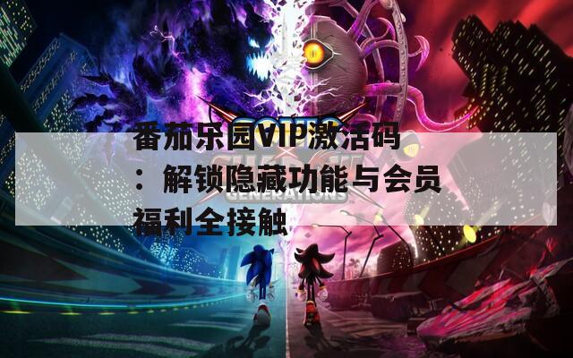 番茄乐园VIP激活码：解锁隐藏功能与会员福利全接触