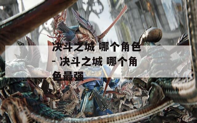 决斗之城 哪个角色 - 决斗之城 哪个角色最强